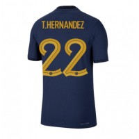 Maglie da calcio Francia Theo Hernandez #22 Prima Maglia Mondiali 2022 Manica Corta